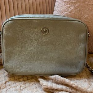 Gray Michael Kors Crossbody Purse